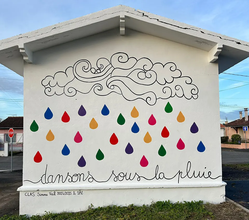 Atelier de Street Art avec l'artiste 5m5 à Dax.