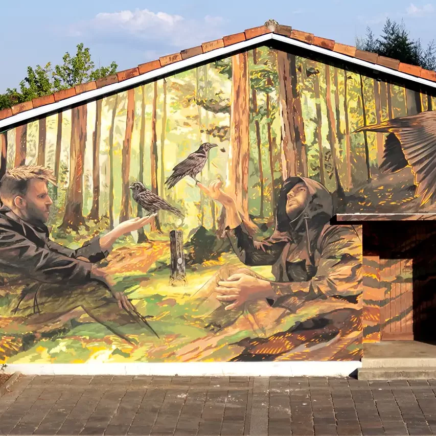 Félix Wysocki Apaiz, artiste peintre et plasticien, au festival Muralis.