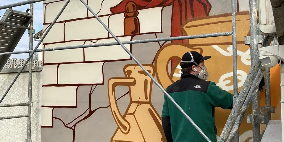Festival Muralis : Fresque - Bombes aérosol
