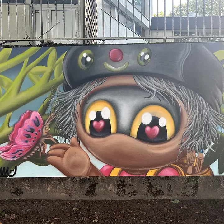 Amam, artiste peintre sur les Berges de l'Adour à Dax.