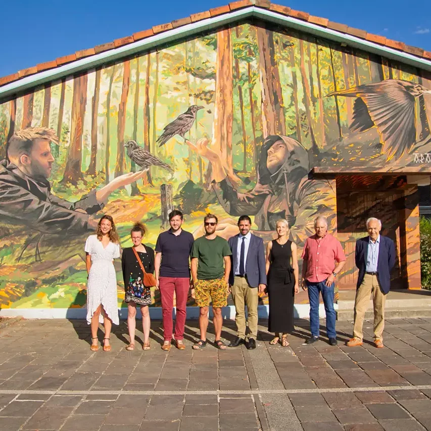 Inauguration de la fresque de Félix Wysocki Apaiz à Saint Paul Lès Dax.