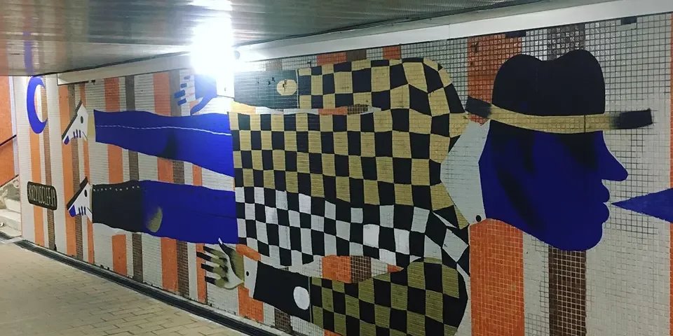 Kazy Usclef - fresque pour Muralis à Dax