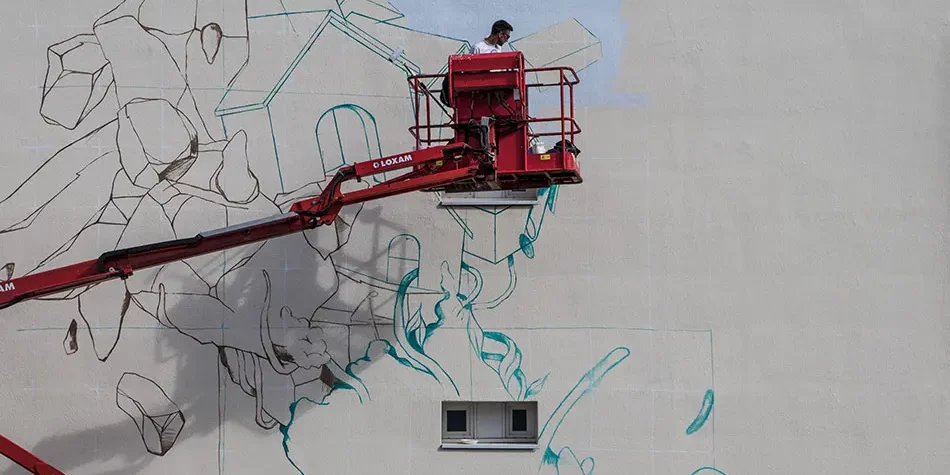 “Geysir” Russ - Festival de street art Muralis à Dax