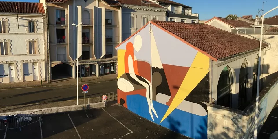 Jean-Luc Feugeas - Fresque pour le festival Muralis de Dax.